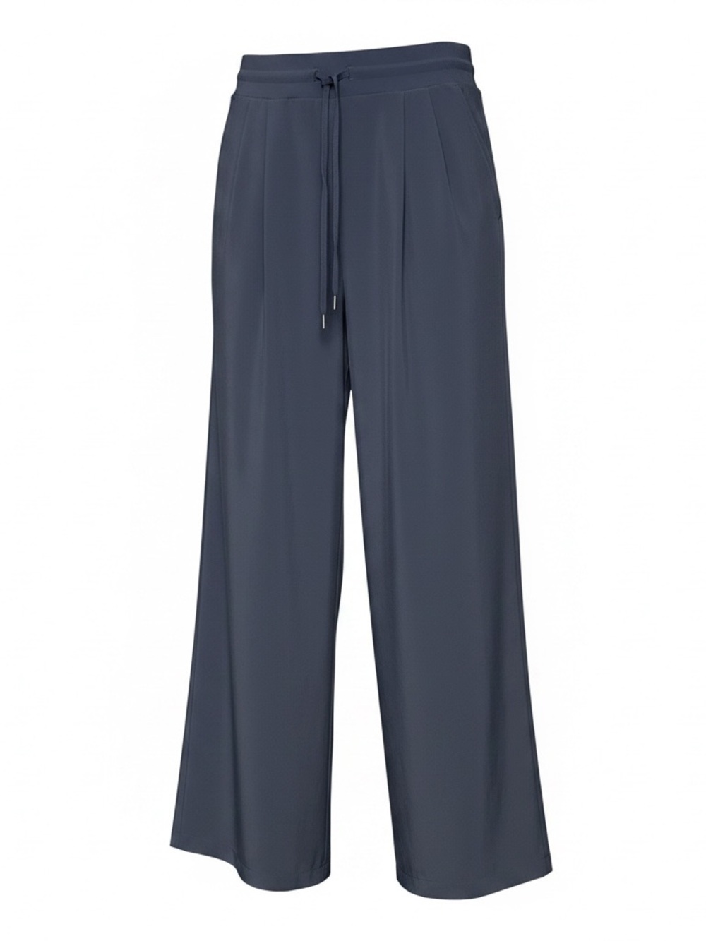 Women's Wide-Leg Drawstring Pants in Deep Navy